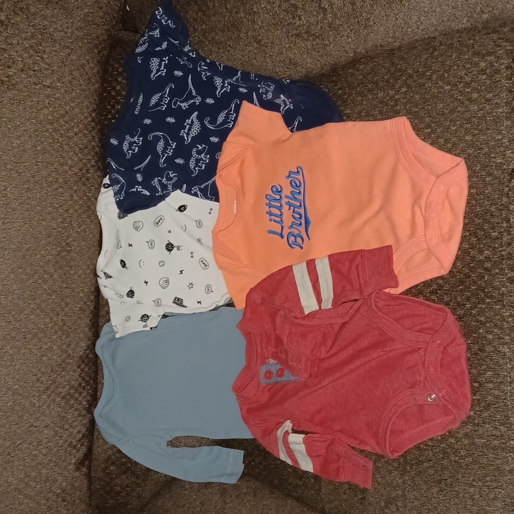 Variety of boys onsies 3months